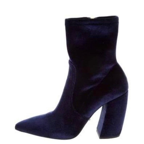 Prada navy blue pointed toe ankle booties - Picture 2 of 5
